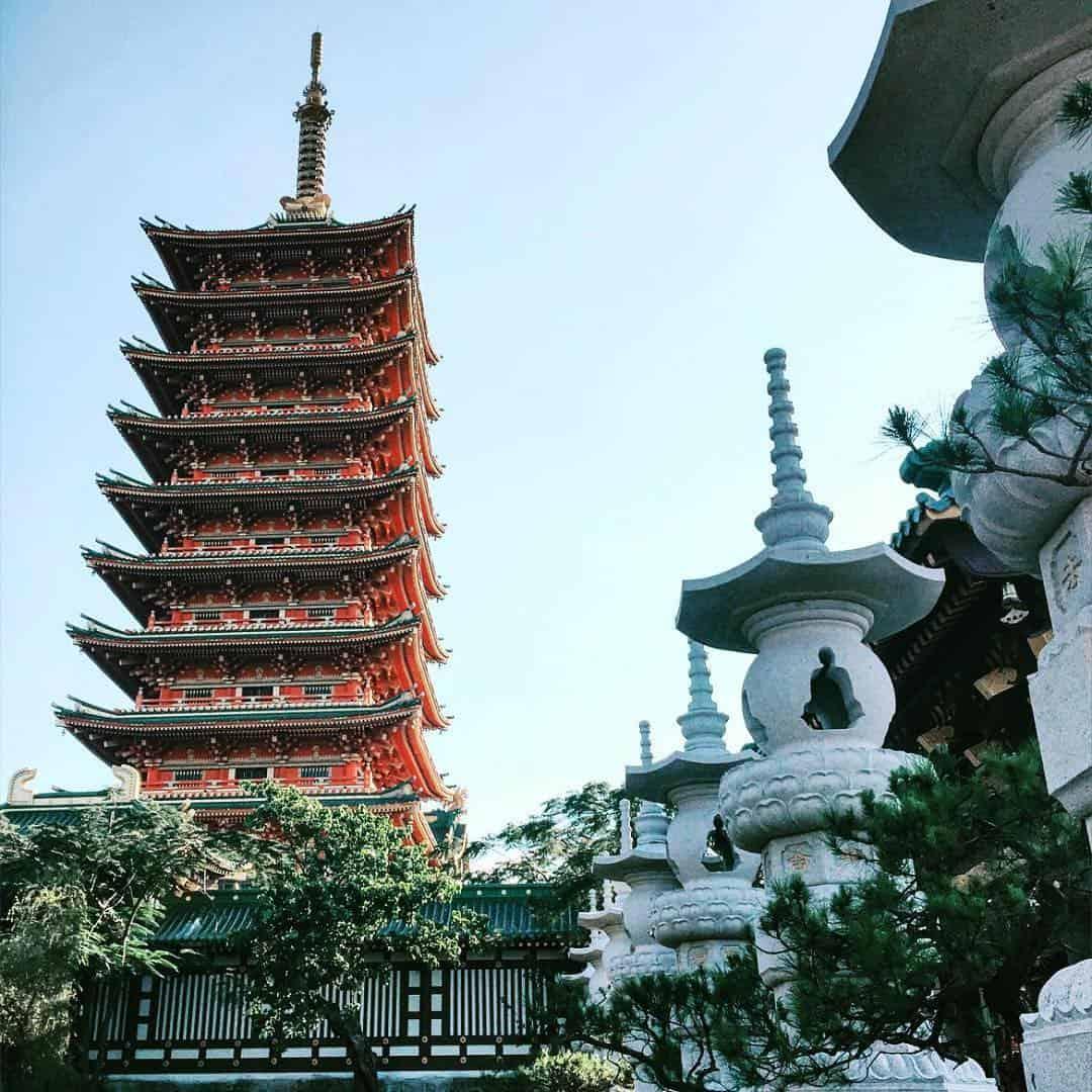 Ngọn tháp kiến trúc đẹp mắt tại Chùa Minh Thành