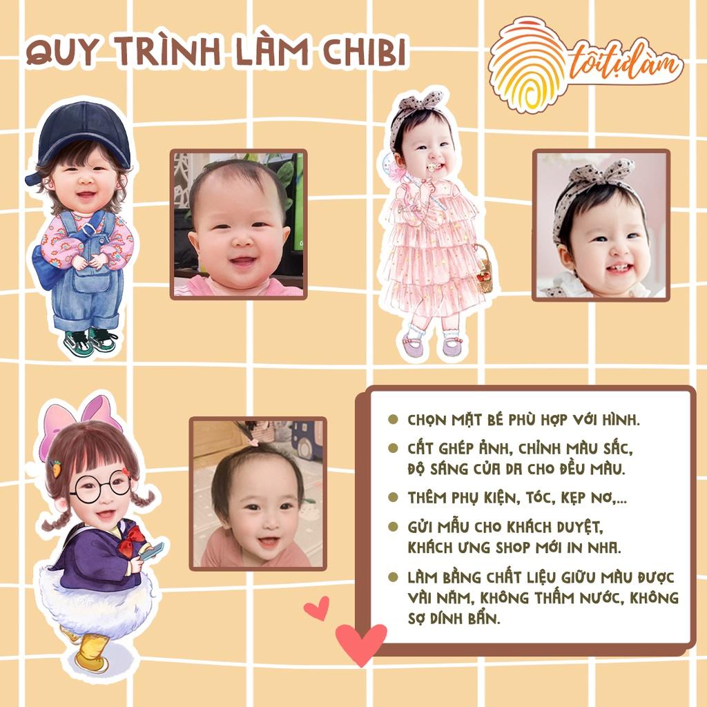 Tư vấn chọn ảnh phù hợp và thiết kế có kinh nghiệm trong quá trình làm Chibi cho bé