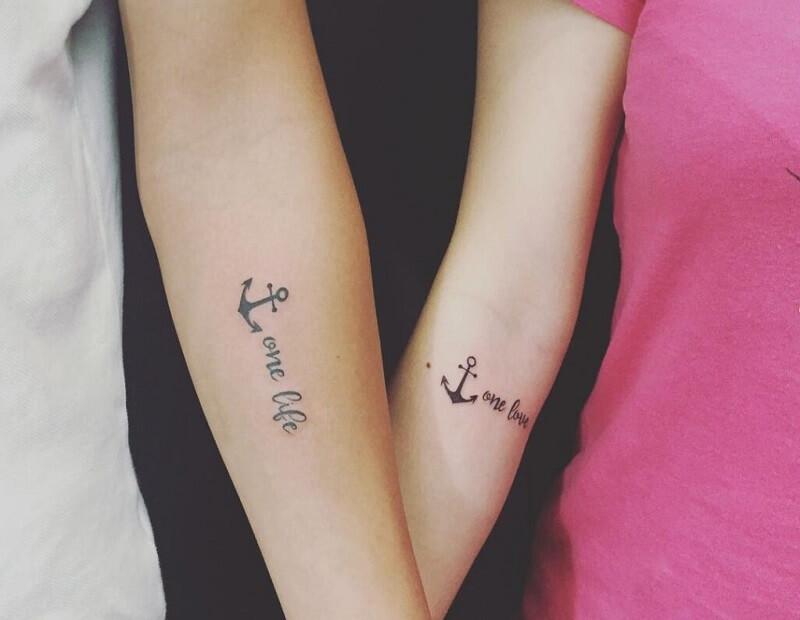 Hình Tattoo tình yêu vĩnh cửu cho cặp đôi
