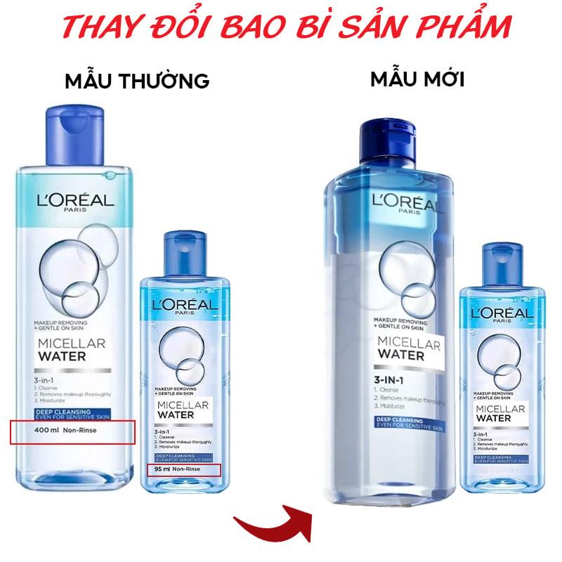 Nước tẩy trang L'Oreal 3-in-1 Micellar Water