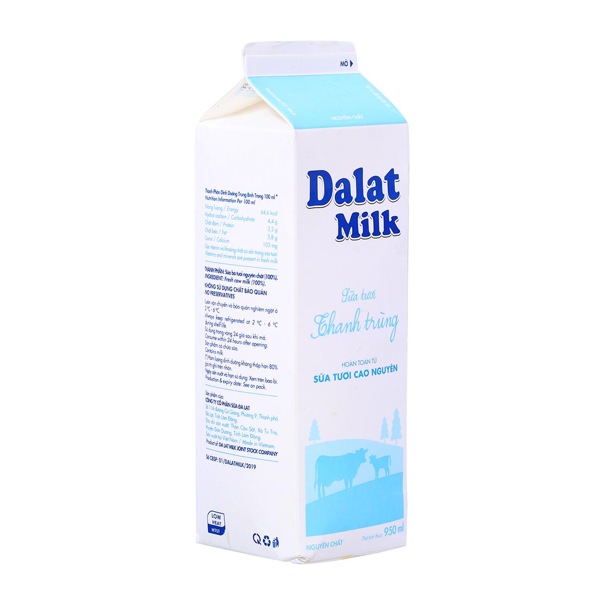 Sữa Tươi Thanh Trùng Dalat Milk