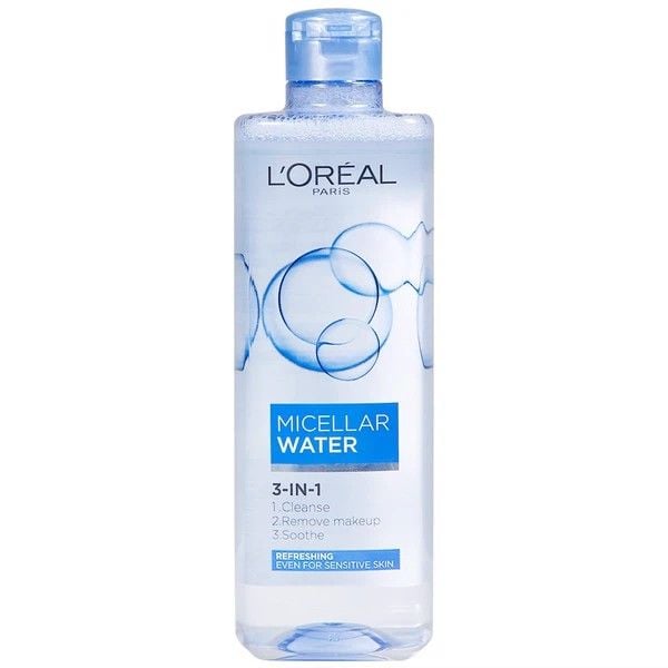 Nước Tẩy Trang L'OREAL Cho Da Dầu, Hỗn Hợp Micellar Water 3-in-1 Refreshing Even For Sensitive Skin 400ml