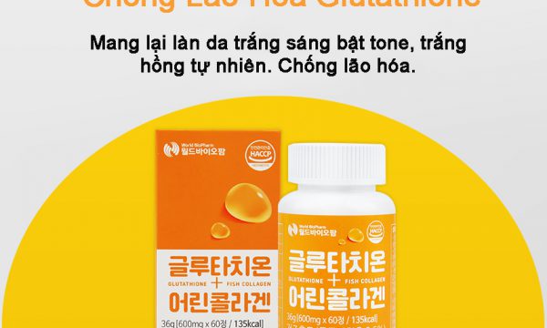 Viên uống Trắng Da Chống Lão Hóa BioPharm Glutathione Collagen Hàn Quốc