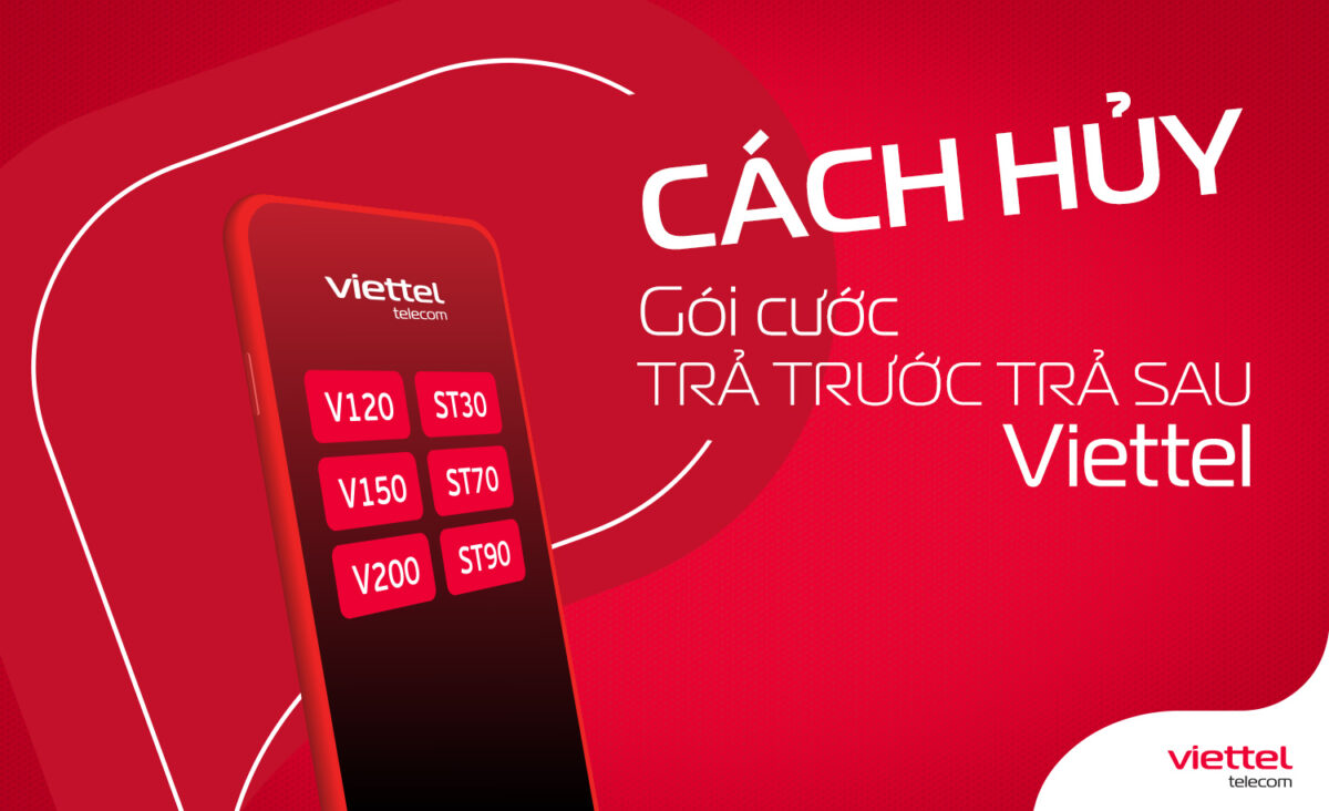 Hủy gói cước trả sau của Viettel