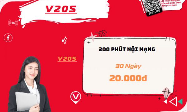 Gói V20S Viettel: Đăng ký gọi nội mạng Viettel tháng 20k – Tiết kiệm và tiện lợi
