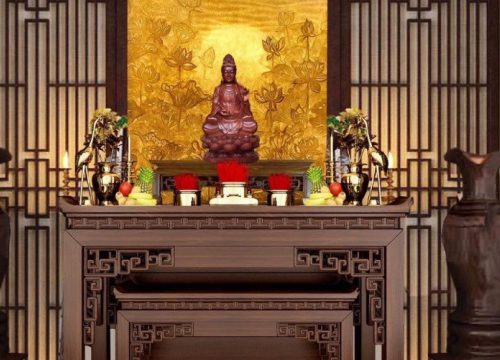 Cách trang trí bàn thờ Phật tại gia: Đẹp và nghiêm trang