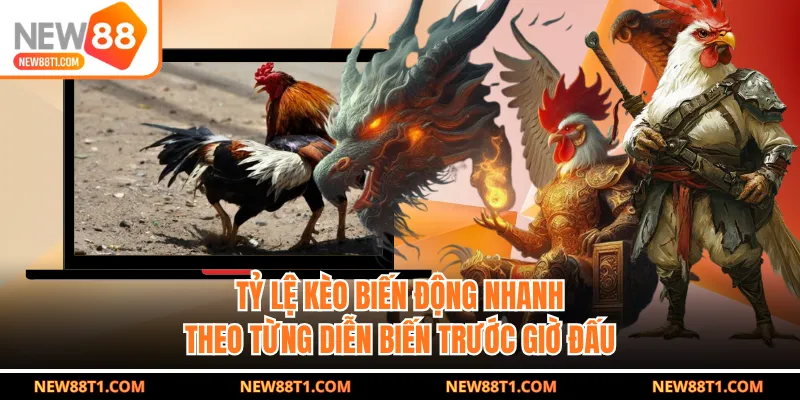 Tỷ lệ kèo biến động nhanh theo từng diễn biến trước giờ đấu